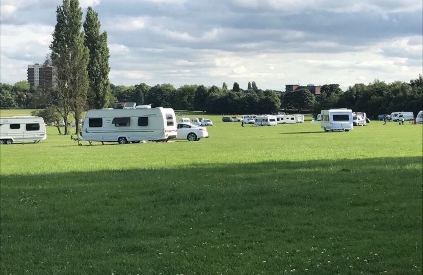 Unauthorised encampments have occurred across the borough