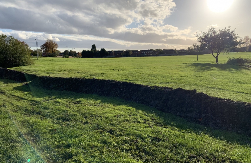 The new bunds will blend into existing features of the park